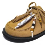 Men's Cow Suede Beaded Charm Mules | Boho Lace-Up Clog Slippers | UNITYPUREMAX™ 5