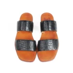 Men's Black Crocodile Leather Slippers | Genuine Exotic Leather | UNITYPUREMAX™ 5
