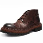 Women's Horse Hip Leather Goodyear Welt Boots | Handmade British Retro | UNITYPUREMAX™
