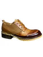 Men's Vintage Patchwork Derby Shoes | Handmade Leather | UNITYPUREMAX™ 5