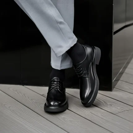 Men's Handmade Plain-Toe Derby Shoes | British Thick Sole | UNITYPUREMAXâ„¢ 1