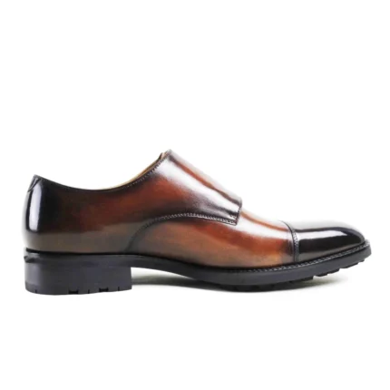 Men's Genuine Leather Monk Strap Shoes | Double Buckle | UNITYPUREMAX™ 2