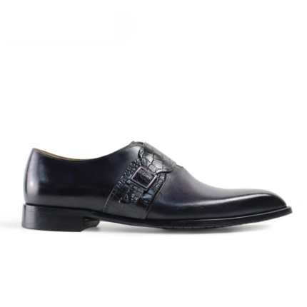 Men's Purple Monk Strap Shoes | Single Buckle | UNITYPUREMAX™