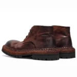 Men's Horse Hip Leather Goodyear Welt Boots | Handmade British Retro | UNITYPUREMAX™ 5