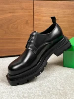 Men's Black Leather Derby Shoes | Bold Statement Sole | UNITYPUREMAX™ 5