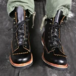 Men's Goodyear Welt Motorcycle Boots | Handmade Italian Leather | UNITYPUREMAX™ 2