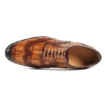Men's 100% Genuine Crocodile Skin Full Brogue Oxford Shoes | Waterproof Formal | UNITYPUREMAX™ 3