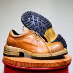 Men's Handmade 100% Genuine Horsehide Derby Shoes | Vintage Washed Distressed Thick Sole | UNITYPUREMAX™ 5