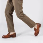 Men's Vintage Washed Shell Cordovan Loafers | Goodyear Welted Slip-On Casual Business Shoes | Thick Sole Leather Footwear 3