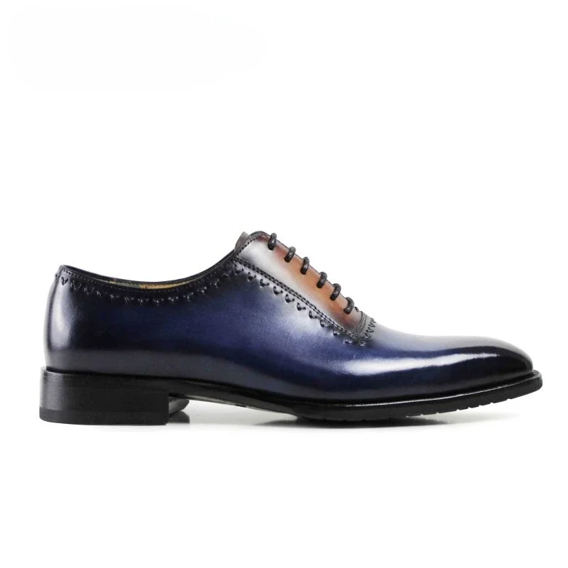 Men's Three-Color Brogue Oxford Shoes | Genuine Leather | UNITYPUREMAX™ Men's Three-Color Brogue Oxford Shoes | Genuine Leather | UNITYPUREMAX™