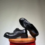 Men's Handcrafted Premium Pebbled Cowhide Derby Shoes | Silver Stud Sole | Business Wedding | UNITYPUREMAX™ 5