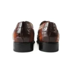 Men's 100% Genuine Crocodile Skin Full Brogue Oxford Shoes | Waterproof Formal | UNITYPUREMAX™ 4