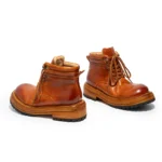 Women's Handmade 100% Genuine Horse Hip Leather Western Ankle Boots | Italian Thick Sole | UNITYPUREMAX™ 5