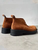 Men's Brown Casual Suede Work Boot | Handmade Platform | UNITYPUREMAX™ 6