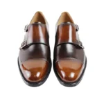 Men's Cognac Brown Monk Strap Shoes | Premium Genuine Leather | UNITYPUREMAX™ 3