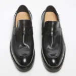 Hand-Washed Cowhide Casual Dress Shoes Men Business Wedding Shoes Wrinkled Thick-Soled Genuine Leather Slip-On Loafers 21