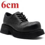 Men's Two-Tone Full Brogue Derby Shoes | 6cm Platform Height Increasing | UNITYPUREMAX™ 2