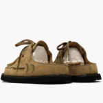 Men's Cow Suede Embroidered Lace-Up Half Slipper Mules | Thick Sole Outdoor | UNITYPUREMAX™ 4