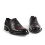 Men's Black Plain-Toe Oxford Shoes | Genuine Leather | UNITYPUREMAX™ 3