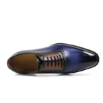 Men's Three-Color Brogue Oxford Shoes | Genuine Leather | UNITYPUREMAX™ 2