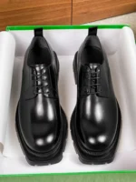 Men's Black Leather Derby Shoes | Bold Statement Sole | UNITYPUREMAX™ 2