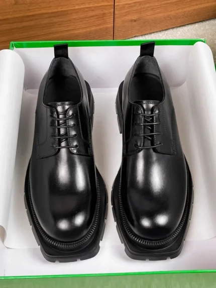 Men's Black Leather Derby Shoes | Bold Statement Sole | UNITYPUREMAX™ 2