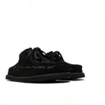 Men's Cow Suede Embroidered Lace-Up Half Slipper Mules | Thick Sole Outdoor | UNITYPUREMAX™ 6