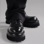 Men's Handmade 100% Genuine Horsehide Derby Shoes | 7cm Platform Height Increasing | UNITYPUREMAX™ 4