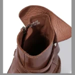 Men's Handmade 100% Genuine Horsehide Zip-Up Motorcycle Boots | British Retro Workwear | UNITYPUREMAX™ 4