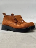 Men's Brown Casual Suede Work Boot | Handmade Platform | UNITYPUREMAX™ 2