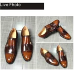 Men's Cognac Brown Monk Strap Shoes | Premium Genuine Leather | UNITYPUREMAX™ 4