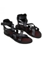 Handmade Genuine Cow Leather Roman Gladiator Sandals for Men | Retro Buckle Strap Leather Sandals | UNITYPUREMAX™