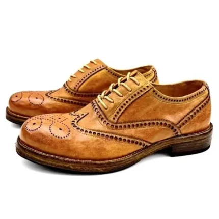 Men's Handmade Horsehide Brogue Oxfords | Hand-Punched Detail | UNITYPUREMAX™ 2