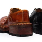 Handmade Goodyear Washed Horsehide Derby Shoes for Men | Premium Horse Leather Platform Dress Shoes | UNITYPUREMAX™ 5