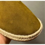 UNITYPUREMAX™ Men's Olive Green Cowhide Leather Slip-On Loafers | Breathable Casual Shoes with Genuine Leather Lining & Non-Slip Rubber Sole 3