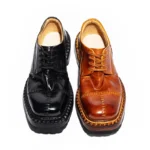 Handmade Goodyear Washed Horsehide Derby Shoes for Men | Premium Horse Leather Platform Dress Shoes | UNITYPUREMAX™ 4