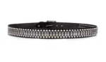 Men's Black Genuine Leather Rivet Belt | 3.8cm Cowhide Pin Buckle Belt | UNITYPUREMAX™ 7