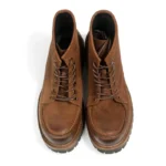 Men's Dark Brown Oil Wax Suede Motorcycle Boots | Handmade Retro Leather Boots | UNITYPUREMAX™ 1