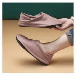 Handmade Premium Cowhide Leather Slip-On Flats for Women | Waterproof Comfort Walking Shoes | UNITYPUREMAX™ 4