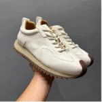 Handmade Genuine Cow Leather Retro Sneakers for Men | Lightweight Leather Casual Trainers | UNITYPUREMAX™ 5