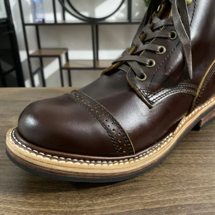 UNITYPUREMAXâ„¢ Men's Handmade Italian Cowhide Goodyear Welted Work Boots | Genuine Leather Heritage Lace-Up Boots 1