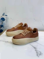Handmade Genuine Cowhide Leather Platform Sneakers for Men | Retro Thick Sole Casual Sneakers | UNITYPUREMAX™ 2
