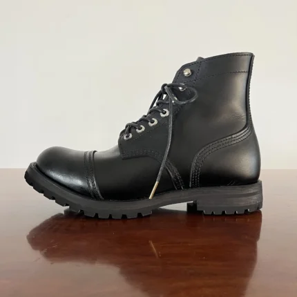 Handmade Italian Cowhide Leather Goodyear Welt Boots for Men | Heritage Cap Toe Motorcycle Boots | UNITYPUREMAX™ 2