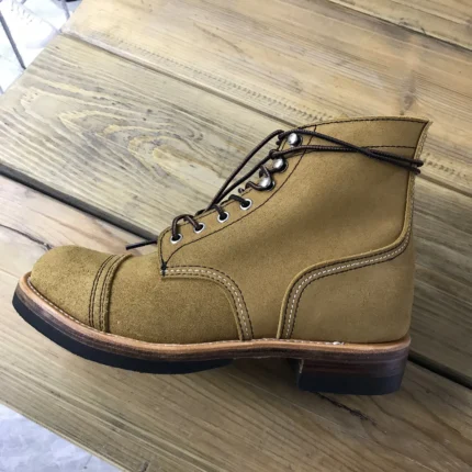 Handmade Italian Cow Leather Goodyear Welt Motorcycle Boots for Men | Heritage Cap Toe Work Boots | UNITYPUREMAX™ 1
