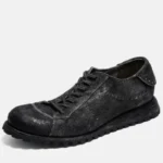 UNITYPUREMAX™ Men's Water-Washed Horsehide Derby Shoes | Hand-Sewn Genuine Leather Casual Lace-Up Shoes 2