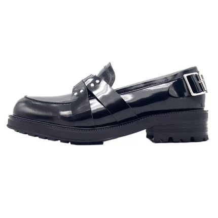 Handmade Genuine Cow Leather Metal Buckle Loafers for Men Designer Platform Dress Shoes UNITYPUREMAX™ 2
