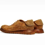 UNITYPUREMAX™ Men's Water-Washed Horsehide Derby Shoes | Hand-Sewn Genuine Leather Casual Lace-Up Shoes 5