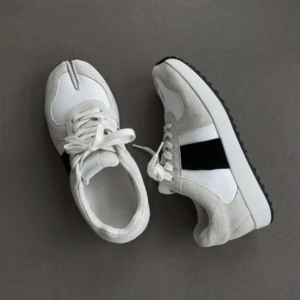 Men's Tabi Sneaker Retro Training Shoes | German Aesthetic | Cowhide Suede | Lace-Up Casual | UNITYPUREMAX™