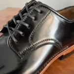 Handmade Black Cordovan Leather Goodyear Welt Derby Boots for Men | Italian Leather Vibram Sole Boots | UNITYPUREMAX™ 3