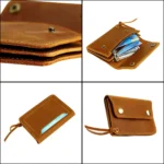 Handmade Top Layer Cowhide Leather Coin Purse | Minimalist Wallet | Unisex Card Holder | UNITYPUREMAX™ 4